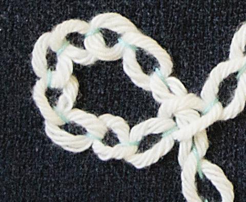 Threaded Running Stitch (2 ways)