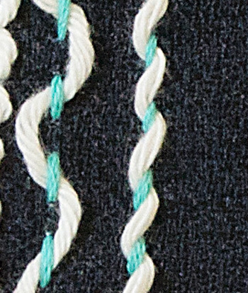 Interlaced Running Stitch