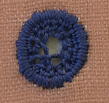 Round Needlework Filling Stitch 