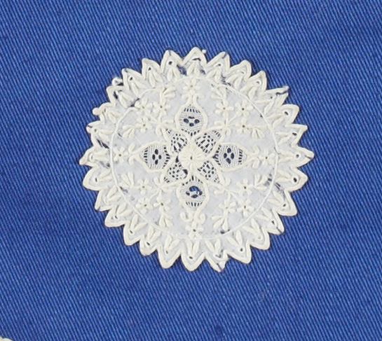 needle lace worked on net and lawn