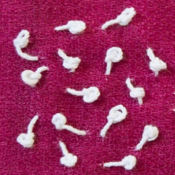 French Knot with Stalk