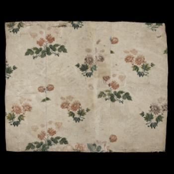 Portion of Bedspread. Chinese 