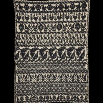 Pattern darned sample