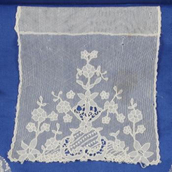 needle lace worked on net and lawn