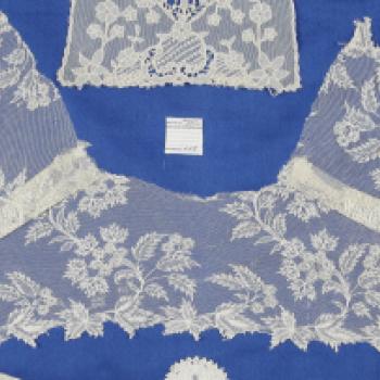 needle lace worked on net and lawn