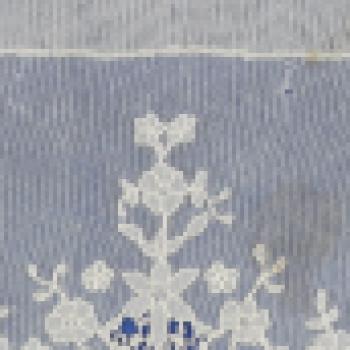 needle lace worked on net and law